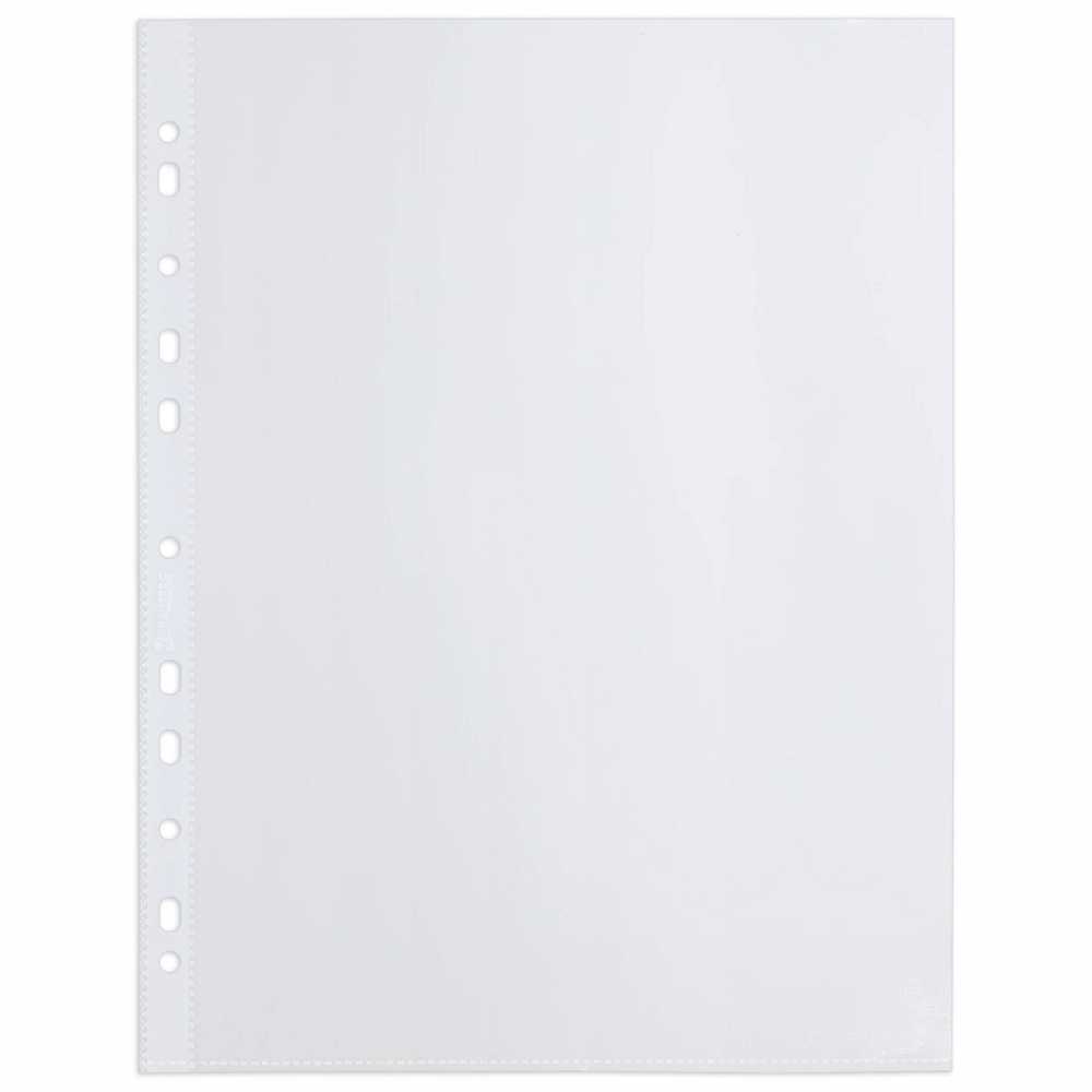 Папки-файлы перфорированные А4 BRAUBERG EXTRA 700, КОМПЛЕКТ 50 шт., матовые, плотные, 70 мкм