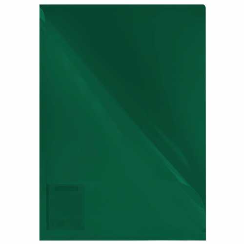 Папка-уголок жесткая, непрозрачная (тонированная), А4, BRAUBERG UNIVERSAL, зеленая, 0,18 мм