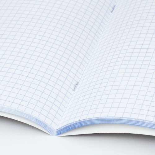 Тетрадь А4, 96 л., BRAUBERG скоба, клетка, обложка картон, INDAY