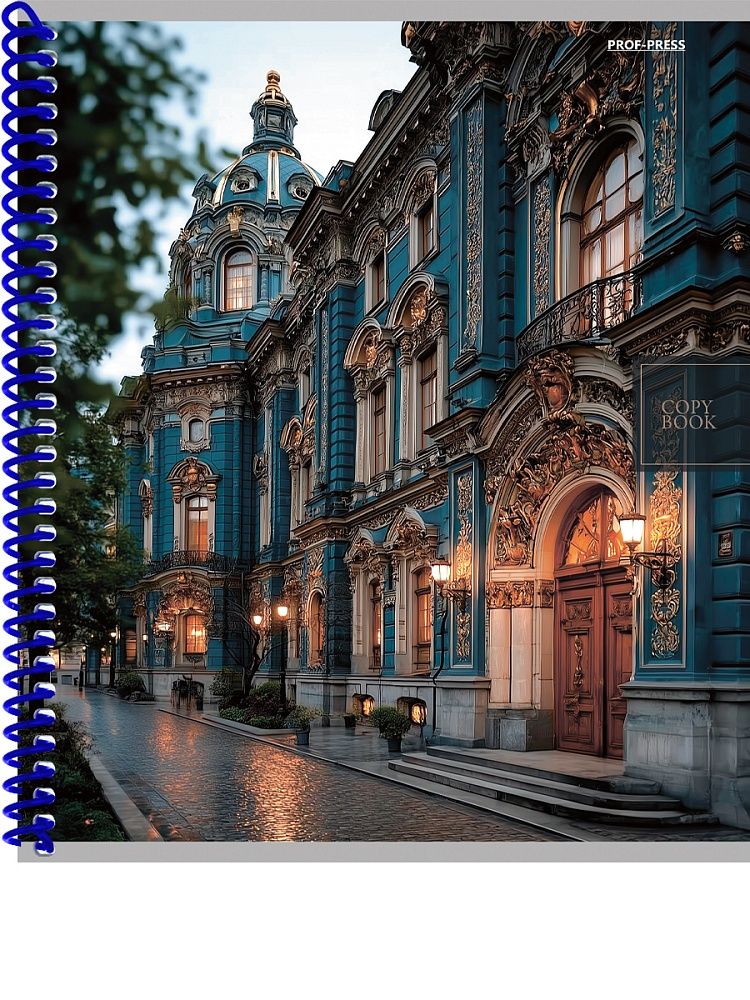 Тетрадь А5 48л клетка гребень Проф-Пресс Городская архитектура
