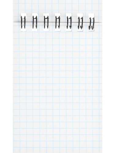 Блокнот А7 клетка 40 листов, гребень Минималистичный дизайн