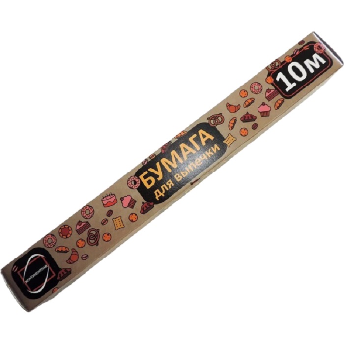 Бумага для выпечки 28 см х 10 м в коробке КонтинентПак