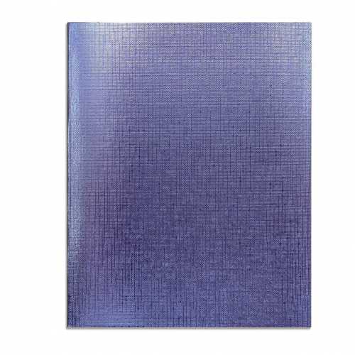 Тетрадь А5 48 л клетка скоба бумвинил, Hatber METALLIC Фиолетовая