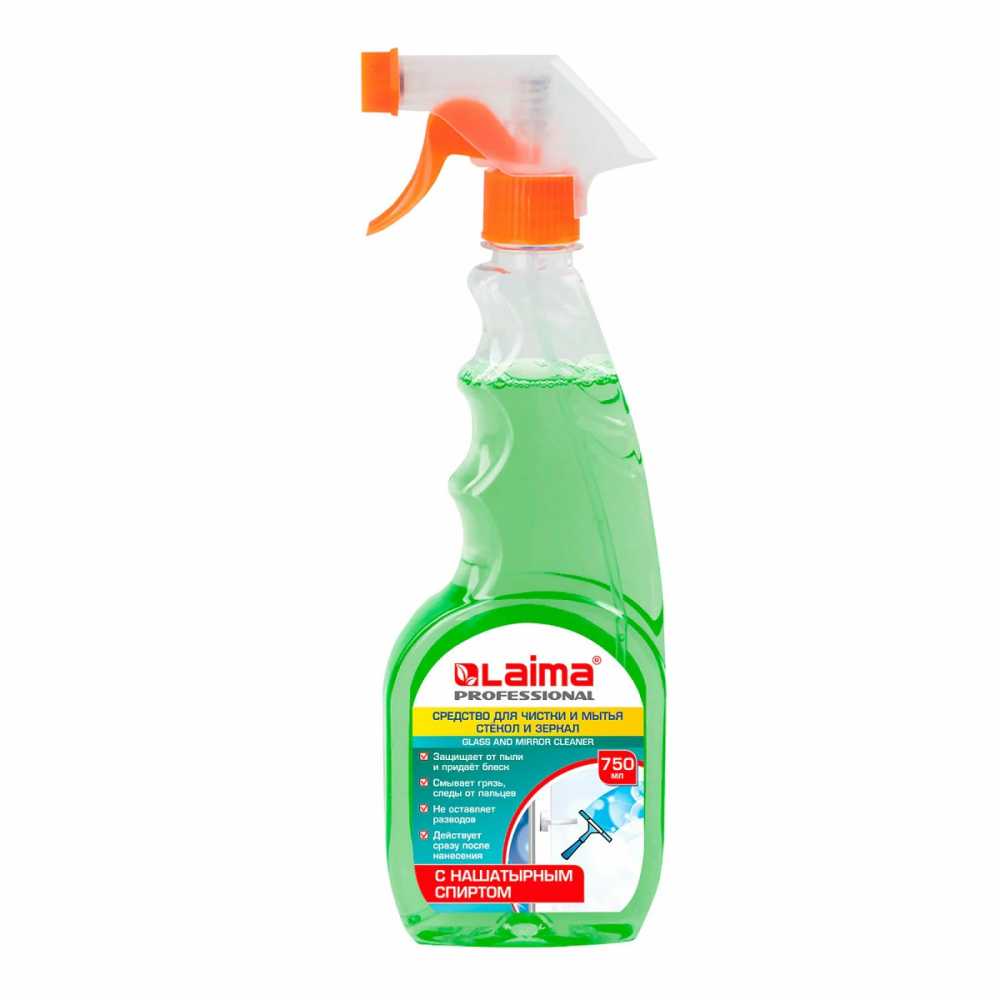 Средство для мытья стекол и зеркал с нашатырным спиртом 750 мл, LAIMA PROFESSIONAL, распылитель