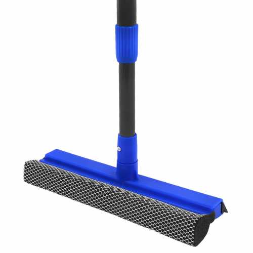 Окномойка КОМПЛЕКТ черенок металлопластик 70-120 см + рабочая часть 25 см (в разборе), ЛЮБАША