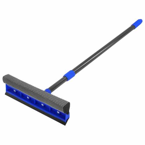 Окномойка КОМПЛЕКТ черенок металлопластик 70-120 см + рабочая часть 25 см (в разборе), ЛЮБАША