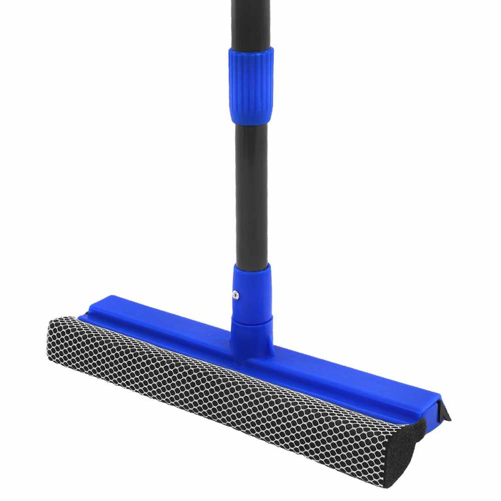 Окномойка КОМПЛЕКТ черенок металлопластик 70-120 см + рабочая часть 25 см (в разборе), ЛЮБАША